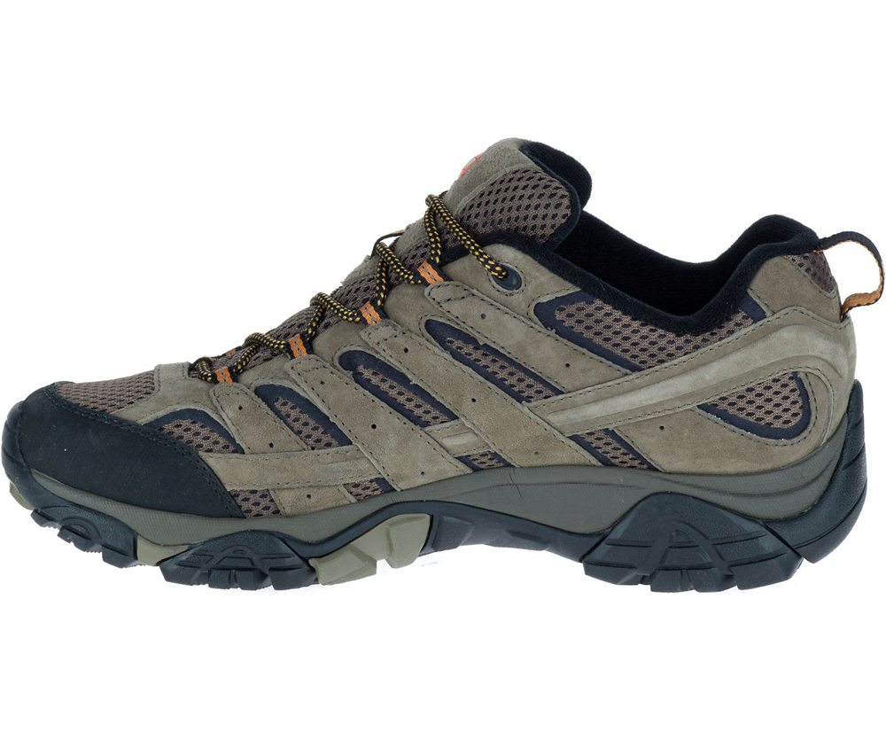 Buty Trekkingowe Merrell Męskie Oliwkowe - Moab 2 Ventilator - 429713-YFW